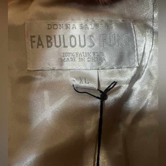 NWT Donna Salyers Fabulous Furs GORGEOUS XL Faux Fur Vest - Picture 2 of 7
